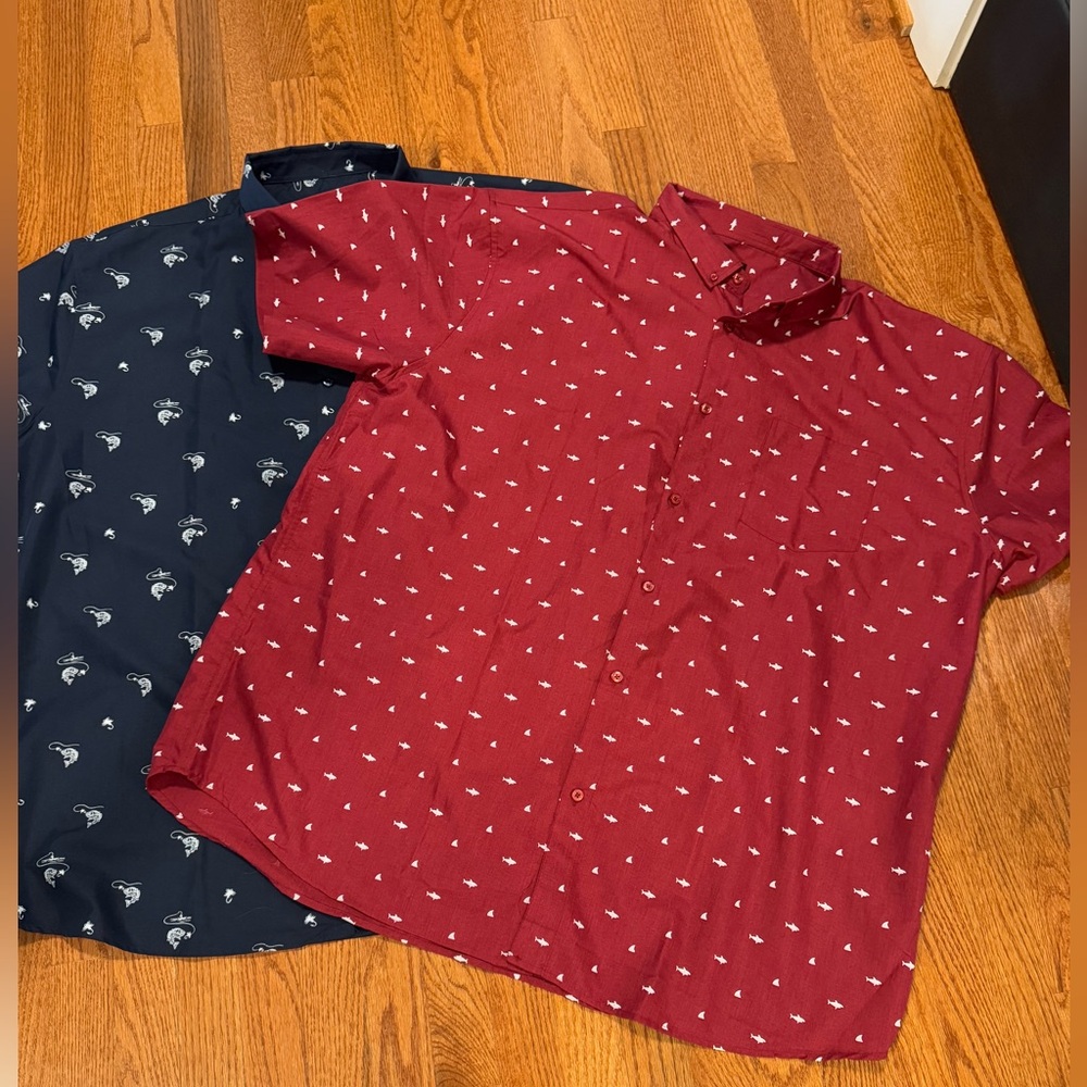 NWOT- 4XL Visive Short Sleeve Button Down Shirts